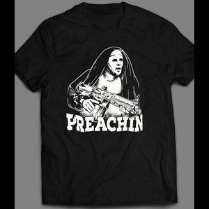 NUNS PREACHIN WITH GUNS SHIRT